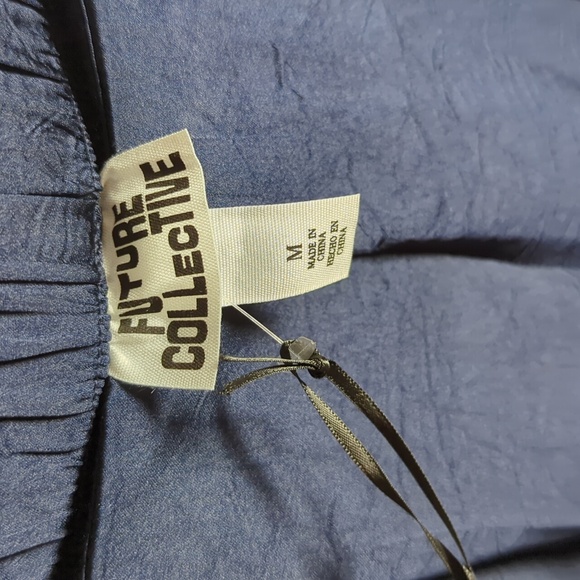 NWT Elegant Navy Wide-Leg Pants Size M - Picture 4 of 13